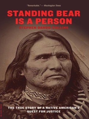 cover image of Standing Bear Is a Person